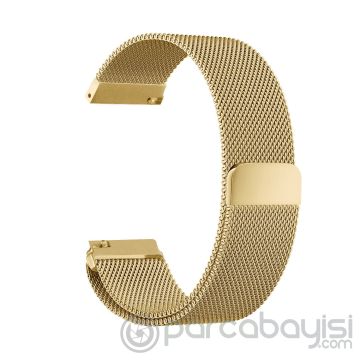 22MM Gear S3 Watch 4 -GT2 GT2E 46MM Kayış,Kordon Metal Milano Loop