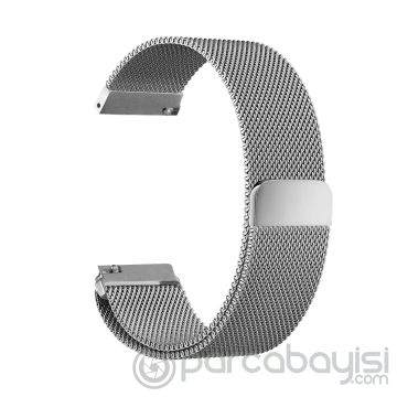 22MM Gear S3 Watch 4 -GT2 GT2E 46MM Kayış,Kordon Metal Milano Loop