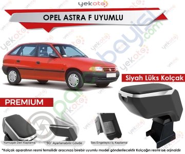 Opel Astra F Uyumlu Lüx Siyah Kolçak Kol Dayama Ultra Kaliteli