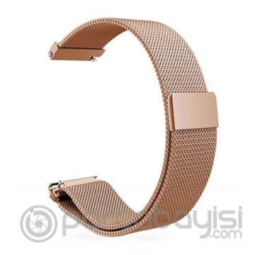22MM Gear S3 Watch 4 -GT2 GT2E 46MM Kayış,Kordon Metal Milano Loop