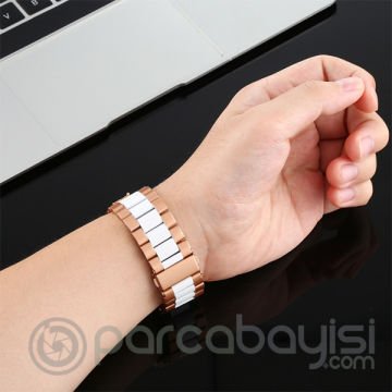 22MM Gear S3 Watch 4 -GT2 GT2E 46MM Kayış,Kordon Seramik Paslanmaz Çelik
