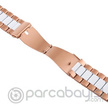 22MM Gear S3 Watch 4 -GT2 GT2E 46MM Kayış,Kordon Seramik Paslanmaz Çelik