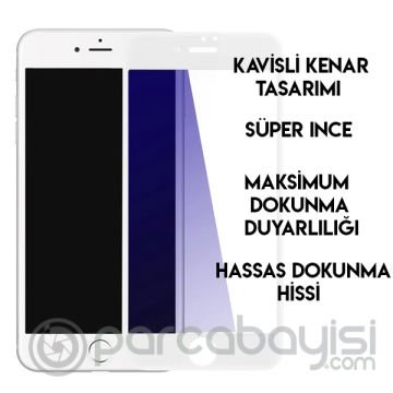 Baseus iPhone SE3-SE2 İPhone 8-7 Full Kırılmaz Cam Ekran Koruyucu Anti blue Light  2 Adet Set