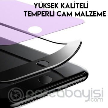 Baseus iPhone SE3-SE2 İPhone 8-7 Full Kırılmaz Cam Ekran Koruyucu Anti blue Light  2 Adet Set
