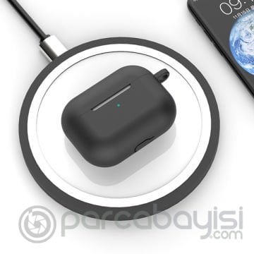 ALLY Apple Airpods Pro İçin Kılıf+Kulaklık Askısı+Anahtarlık