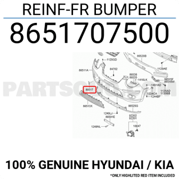 Kia Picanto Ön Tampon Çeki Demir Kapağı Orjinal | 8651707500