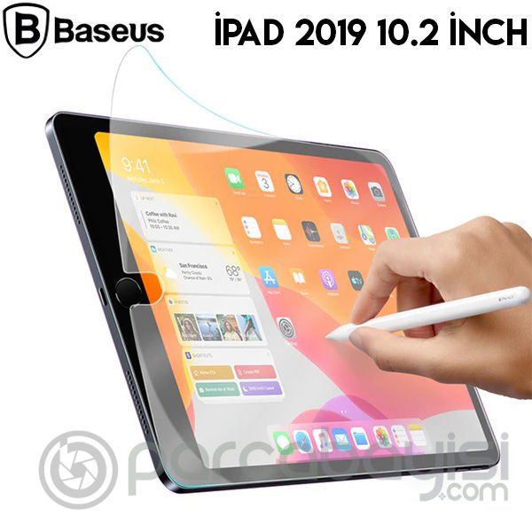 Baseus İPad 10.2 Paper Like Film Darbe Emici Pet Ekran Koruyucu İPAD 2021-2020-2019