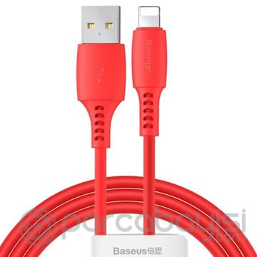 Baseus Colourful İPhone 7-8 X XR XS Usb Şarj Kablosu 2.4A 1.2m