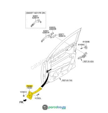 Kia Sportage Kapı Gergi Demiri Sol Orjinal | 793803U000