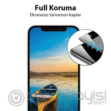 Ally iPhone 13 Mini 5.4 9D Full Tempered Cam Ekran Koruyucu
