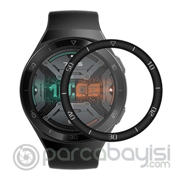 Huawei Watch GT 2E 46mm 3D Full Kaplama PC + PMMA HD Ekran Koruyucu