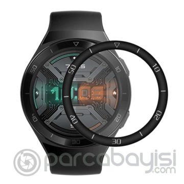 Huawei Watch GT 2E 46mm 3D Full Kaplama PC + PMMA HD Ekran Koruyucu