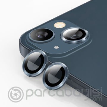 ALLY İPhone 13 - 13 Mini 3D Metal Çerçeveli Kamera Lens Koruyucu
