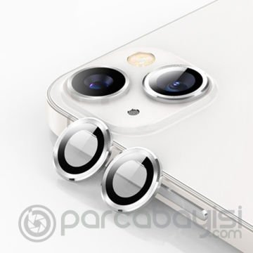 ALLY İPhone 13 - 13 Mini 3D Metal Çerçeveli Kamera Lens Koruyucu
