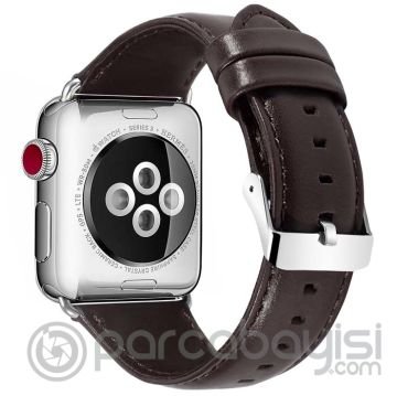 Ally Apple Watch 7-8 45mm 6-5-4 44mm Retro Deri Kordon Kayış 3-2-1 42mm