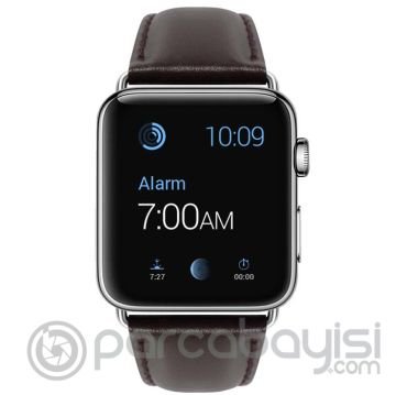 Ally Apple Watch 7-8 45mm 6-5-4 44mm Retro Deri Kordon Kayış 3-2-1 42mm