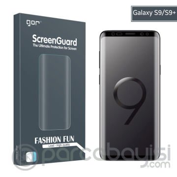 Gor Galaxy S9+ Plus 3d Kavisli Darbe Emici Full Ekran Koruyucu 2 Adet Set