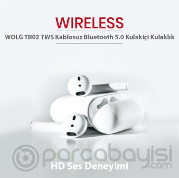 WOLG TB02 TWS Kablosuz Bluetooth 5.0 Kulakiçi Kulaklık