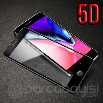 İPhone 8 Plus 7 Plus 5d Kavisli Full Kırılmaz Cam Ekran Koruyucu
