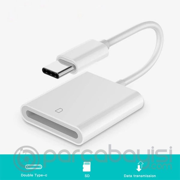 ALLY USB Type-C  SD Hafıza Kart Okuyucu Kamera  Kart Okuyucu