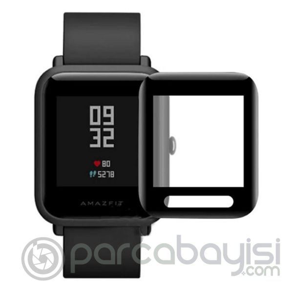 Huami Amazfit Bip Lite- Bip S 3D Ekran Koruyucu Full Kaplama PC+PMMA HD