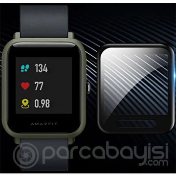 Huami Amazfit Bip Lite- Bip S 3D Ekran Koruyucu Full Kaplama PC+PMMA HD