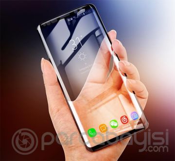 Baseus Samsung Galaxy S9 3D Kavisli Full Kaplama Kırılmaz Cam Ekran Koruyucu