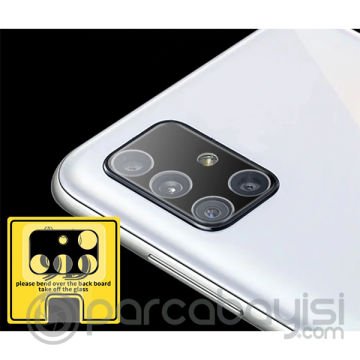ALLY SM Galaxy A51 HD 3D Full Tempered Cam Kamera Koruyucu