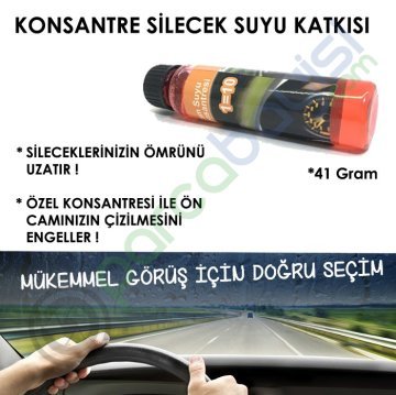 Konsantre Cam Suyu Katkısı Ön Cam Temizleme Sıvısı 41Gr