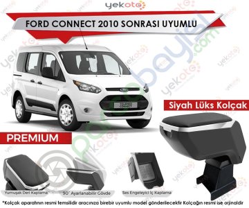 Ford Connect 2010 Sonrası Uyumlu Lüx Siyah Kolçak Kol Dayama Ultra Kaliteli