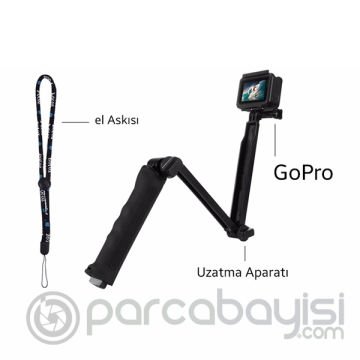 Puluz Gopro Hero İçin Selfie Çubuğu