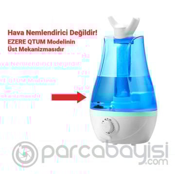 EZERE QTUM9 Çift Sprey Ultrasonik Hava Nemlendirici 3.5L Üst Su Haznesi