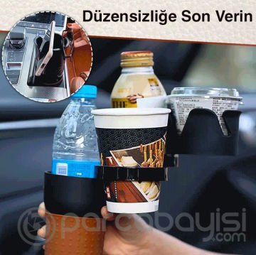 Ally 360° Döndürülebilir Araç Bardaklık 4lü Araç İçecek Tutacağı Braketi