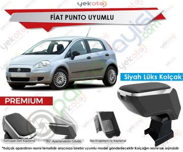 Fiat Punto Uyumlu Lüx Siyah Kolçak Kol Dayama Ultra Kaliteli