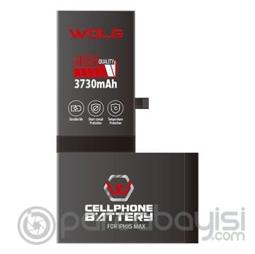 WOLG iPhone XS Max 3730 mAh Yüksek Kapasiteli Pil Batarya