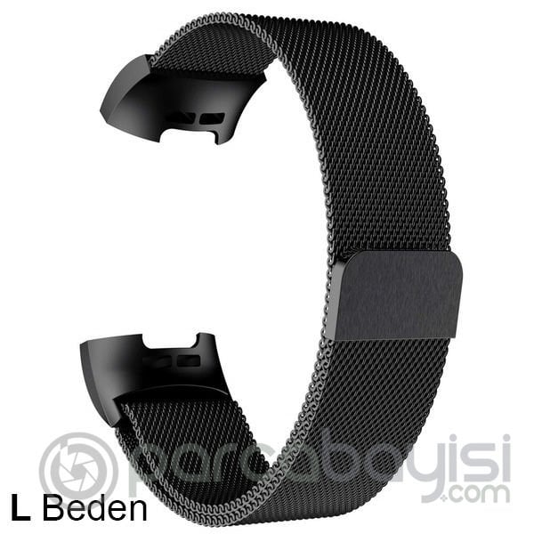 Fitbit Charge 3 Metal Milano Loop Kayış Kordon(l Beden)