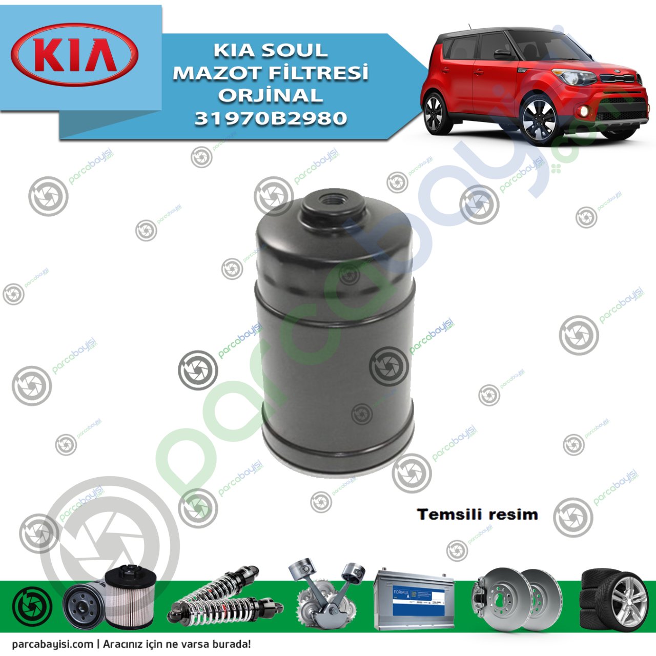 Kia Soul Mazot Filtresi Orijinal | 31970B2980