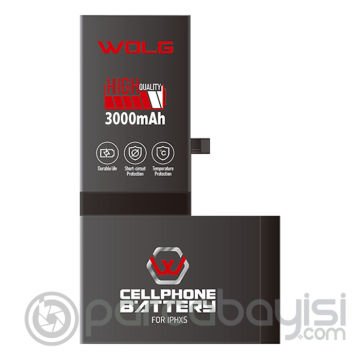 WOLG iPhone XS 3000 mAh Yüksek Kapasiteli Pil Batarya