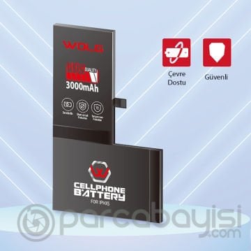WOLG iPhone XS 3000 mAh Yüksek Kapasiteli Pil Batarya