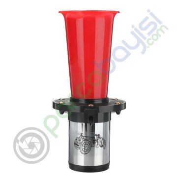 Korna Ebube Öküz Boğa Korna 12V Ebube Ooogah Sesli Araç Kornası Kırmızı