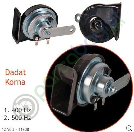 Korna Da Dat İnce-Kalın Sesli 12V 112 Desibel Araç Kornası 2'Li Set