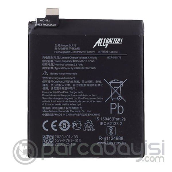 One Plus 8 BLP761 Batarya Pil