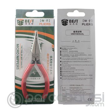 Best Bst-13 Mini Uzun Burun Tel Çelik Karbon Pensesi