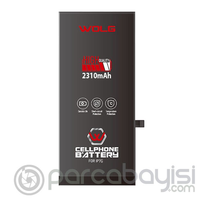 WOLG iPhone 7 2310 mAh Yüksek Kapasiteli Pil Batarya