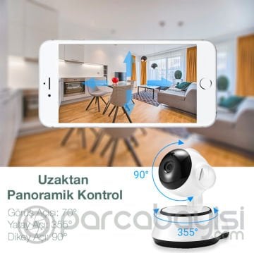 ALLY V380 1080P HD Gece Görüşlü Hareket Sensörlü WIFI Güvenlik Kamerası