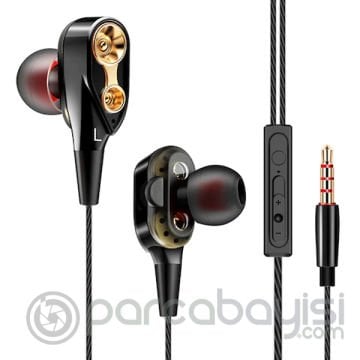 QKZ CK8 HİFİ Çift Dinamik Heavy Bass 3.5 MM Kulak İçi Kulaklık