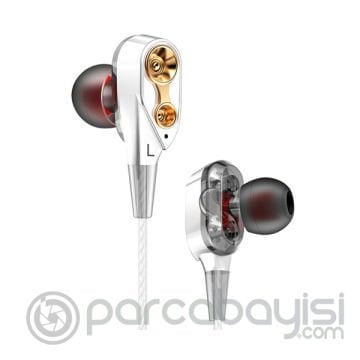 QKZ CK8 HİFİ Çift Dinamik Heavy Bass 3.5 MM Kulak İçi Kulaklık