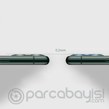 İPhone 11 6.1 2019 Kamera Koruma Metal Lens+ Kırılmaz Cam Set