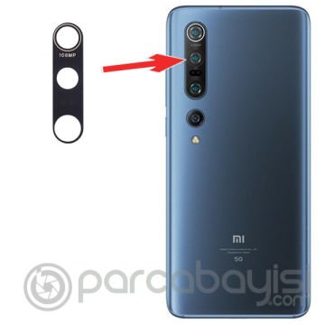 Xiaomi Mi 10 Pro 5G Arka Kamera Camı Lens