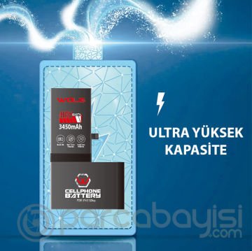 WOLG iPhone 11 Pro 3450 mAh Yüksek Kapasiteli Pil Batarya
